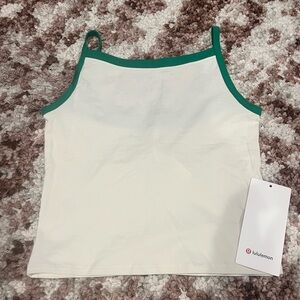NEW! lululemon Organic Cotton high neck ringer Tank top size XS or 4
